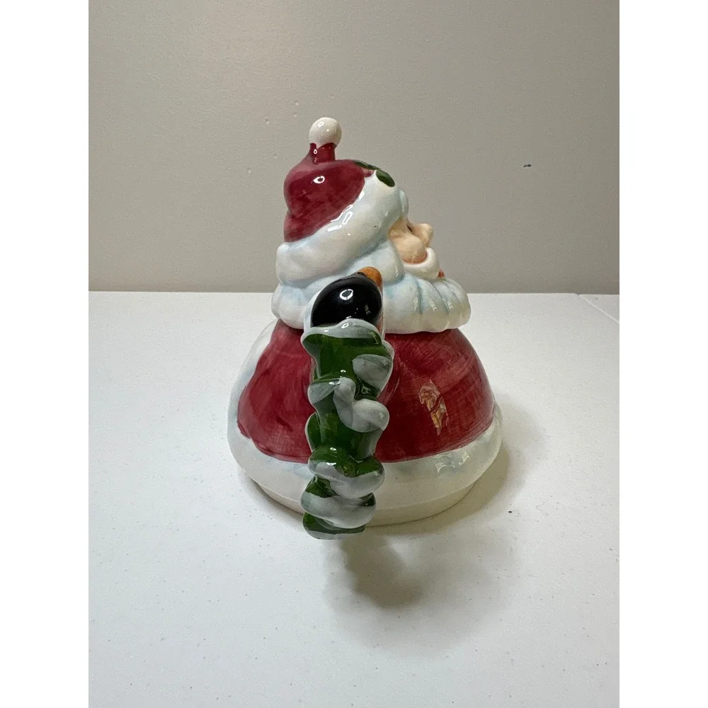 Vintage‎ Santa Claus Ceramic Teapot Christmas Decor Holiday Serving Collectible